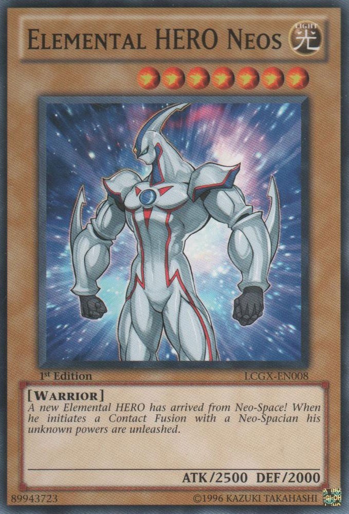Elemental HERO Neos LCGX-EN008 Common Unlimited Mod Played TCG Card