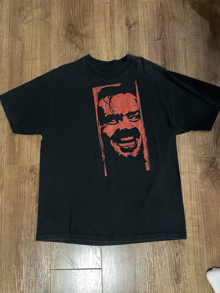Black and red vintage 90s Stanley Kubrick The Shining jack Nicholson tee #horror