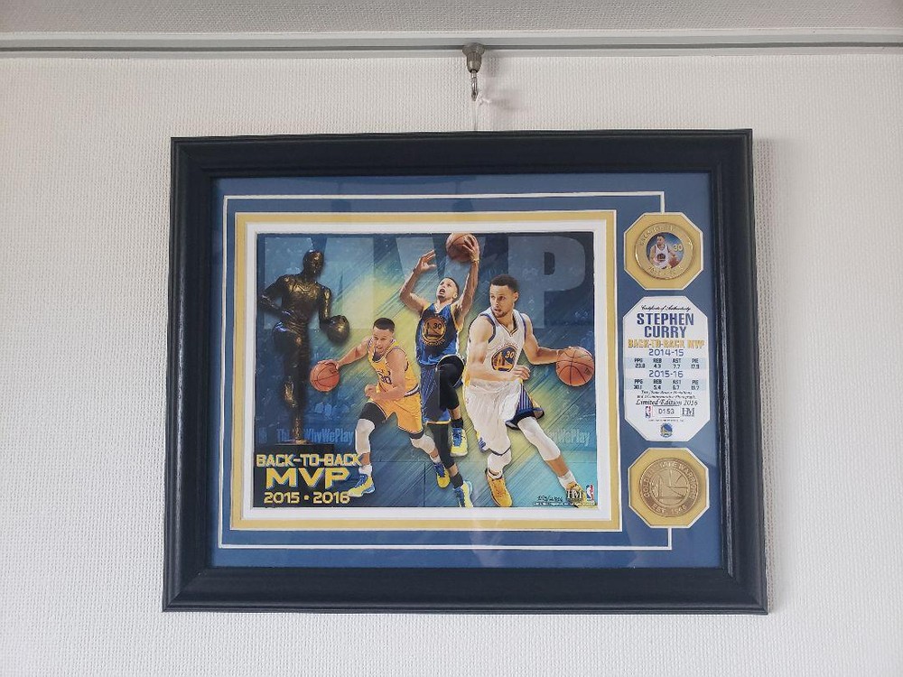 Stephen Curry Photo Plate with Highland Mint Coin #d8dbfb