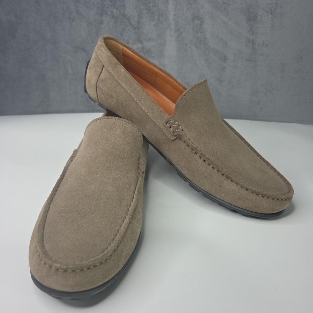 Wolf & Shepherd Gunner Driver Loafer Men’s Size 10 Desert Sand Leather Slip-On