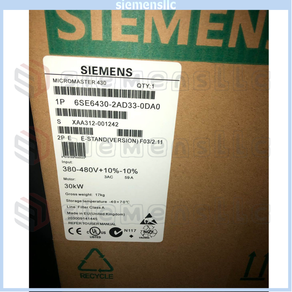 6SE6430-2AD33-0DA0 SIEMENS NEW in Box Expedited Shipping UPS Express 1pcs New GQ