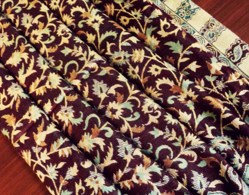 Valentines Day Silk Shawl Wrap Oversize Scarf Stole or Table Throw  -image