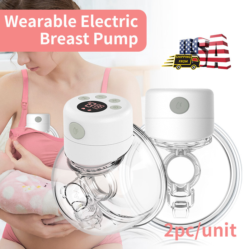 S12 Double Electric Breast Pump 2-Mode 9-Level Adjustable Wearable Pump Silicone