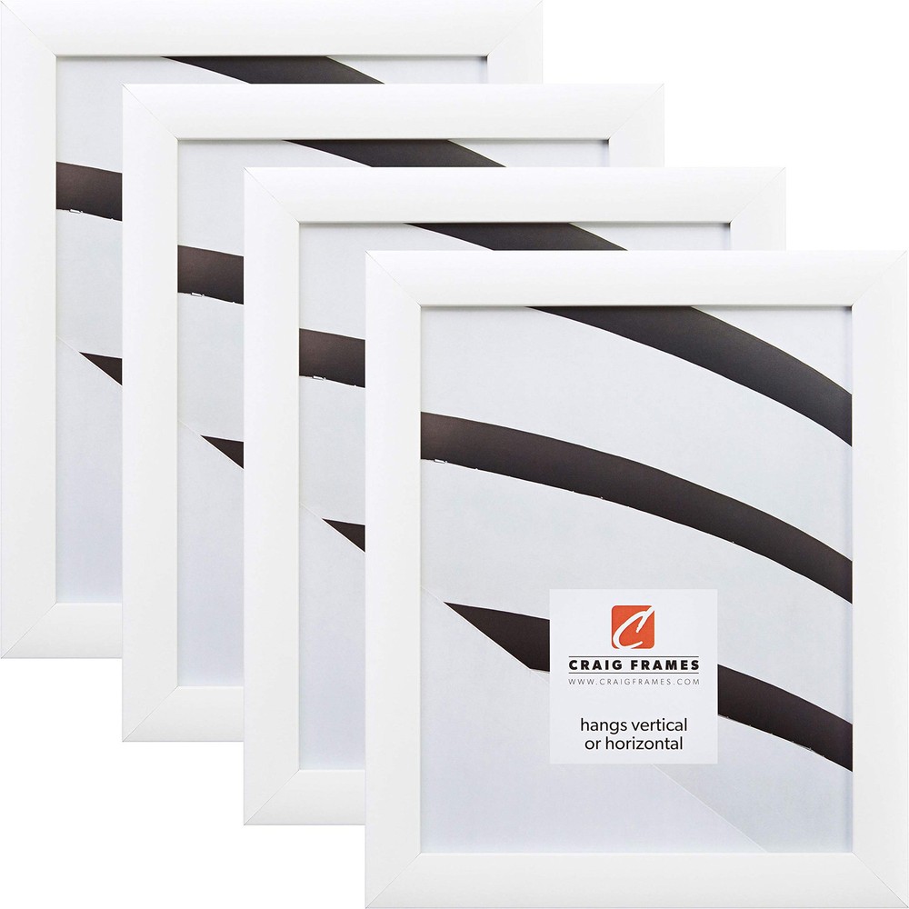 8x10 Inch White Picture Frame, Set of 4 – 232478120810L-4