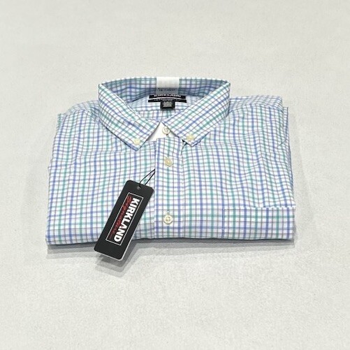 Kirkland Signature Men's Traditional Fit Dress Shirt, Multicolor, Size 18-36/37
