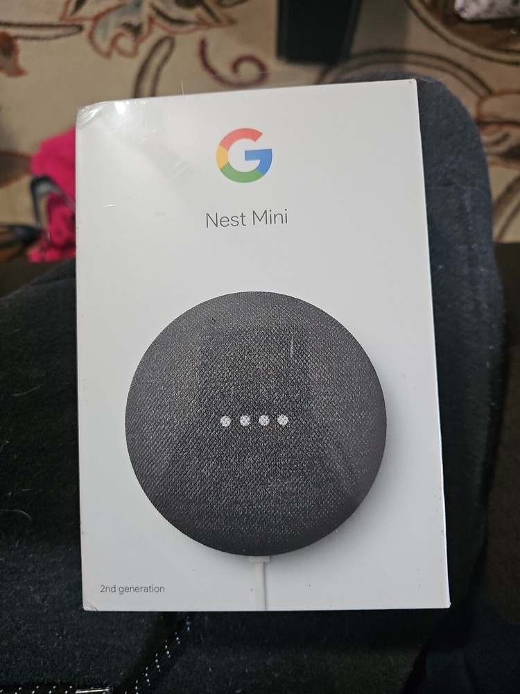 Google Nest Mini (2nd Generation) Google Assistant - Charcoal New Factory Sealed