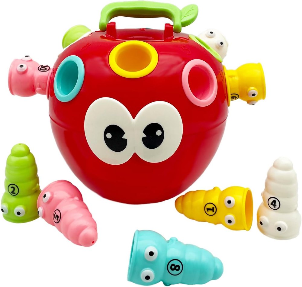 Fine Motor Skills Toys for Toddlers 1-3, Educational Learning Shape Sorting Matc