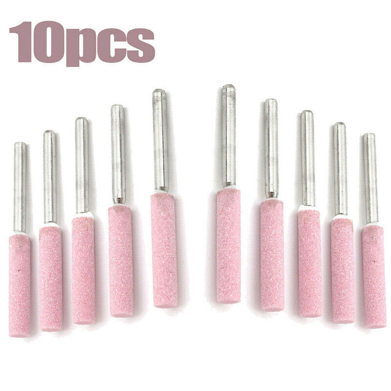 10Pcs 4.8mm Chainsaw Sharpener Grinding Stones for Chain Saw Sharpening