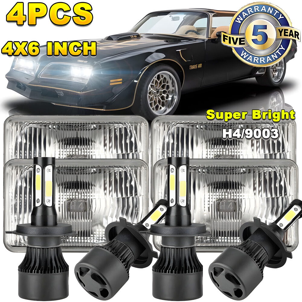 4pcs For 1977-1981 Pontiac Firebird Trans AM 4x6