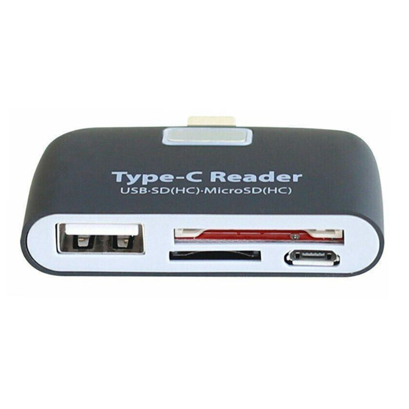 USB C 3.1 to USB 3.0 OTG Hub with Micro SD Card Reader Adapter