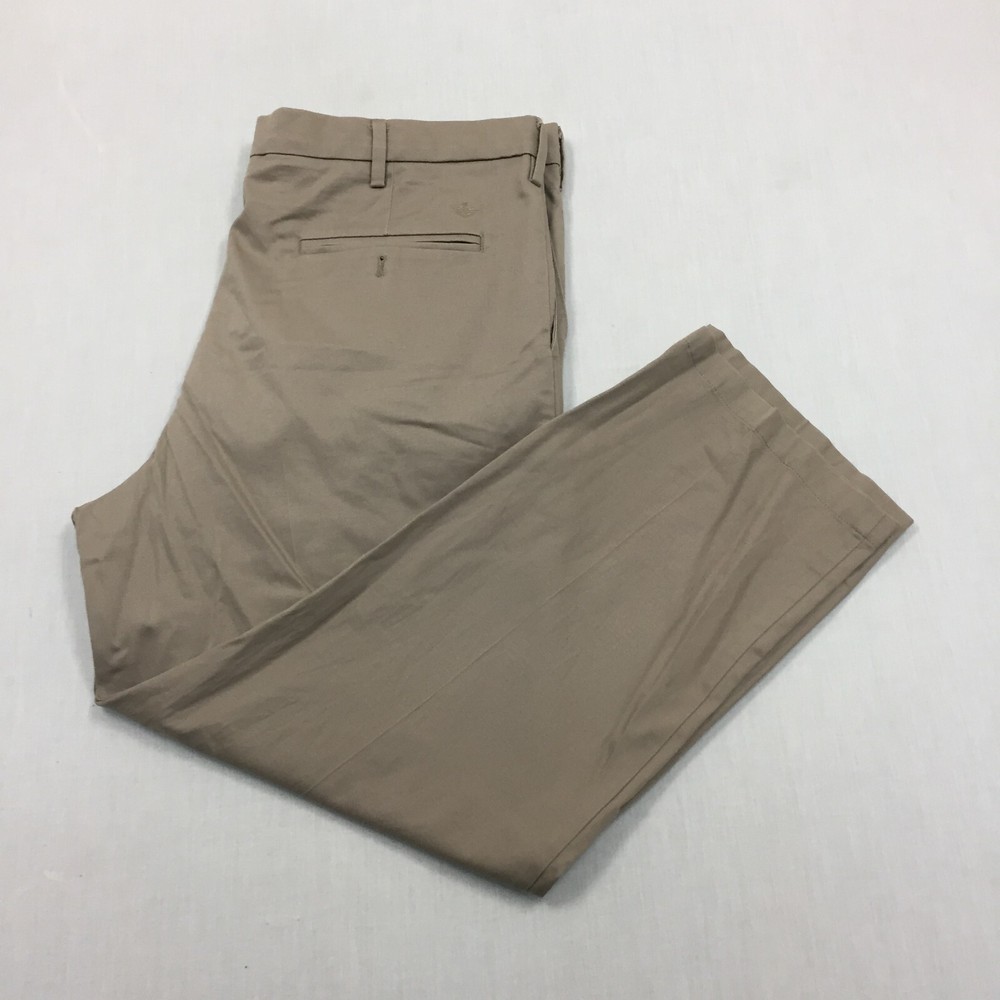 Dockers Chino Trousers Cotton Pants Straight Fit Mens Size 40W 29L Beige