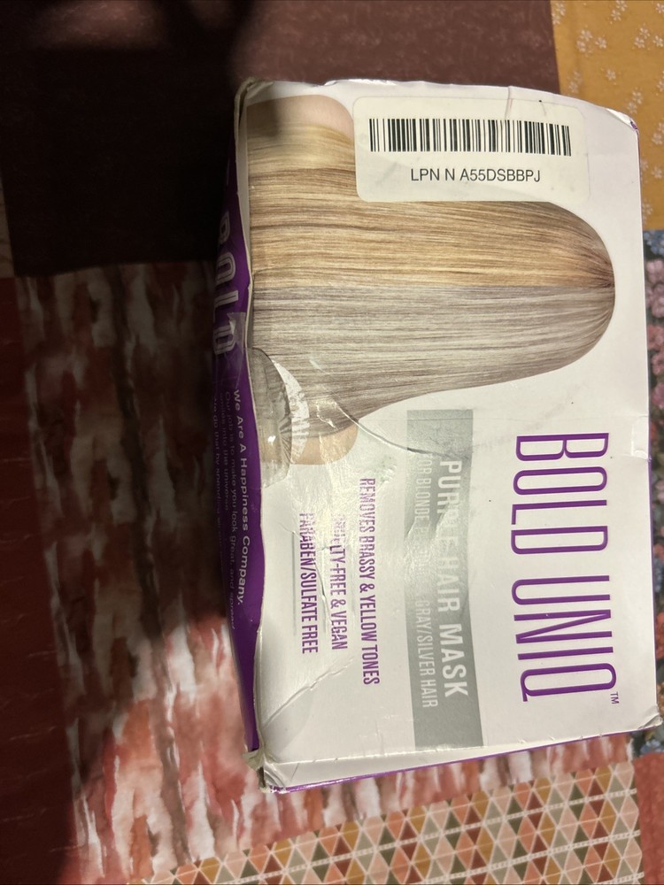 Purple Hair Mask Deep Conditioner Toner for Blonde Brassy Hydrating Treatment