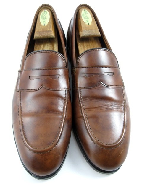 Allen Edmonds Randolph 2.0 Mens Brown Penny Loafers 10 D Museum Calf