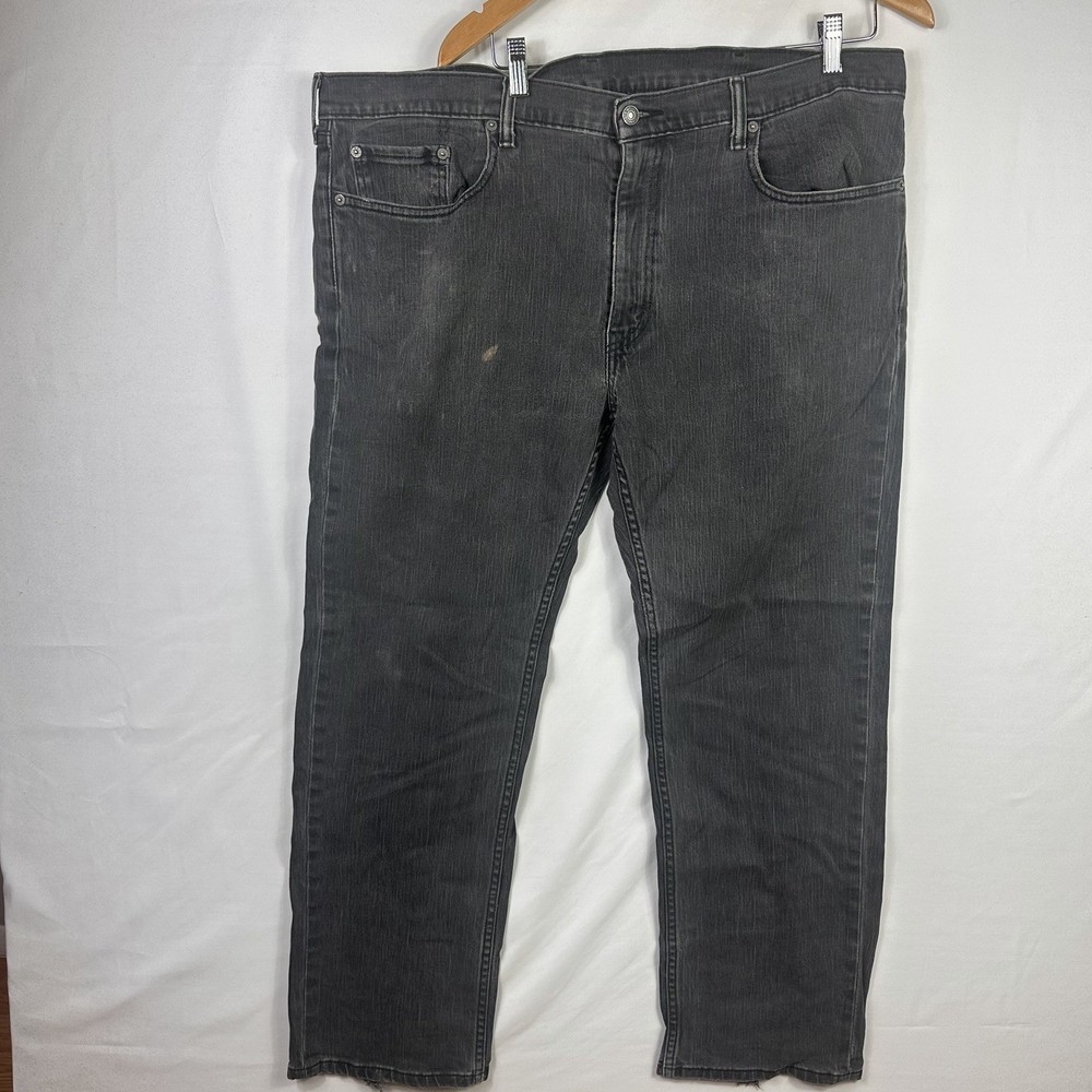 Levi’s 559 Jeans Men’s 40x30 Relaxed Straight Fit Stretch Black Dark Wash Denim