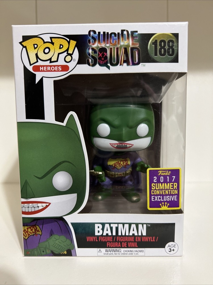 🌟💫 Rare Gift Funko Pop HEROES! DC Universe • Suicide Squad Vinyl BATMAN #188