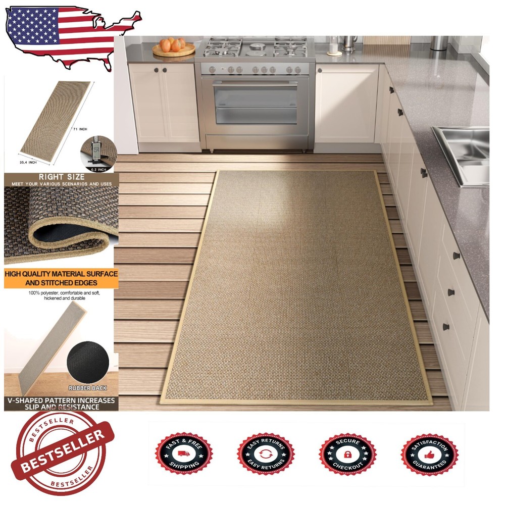 Extra-Large Cushioned Kitchen Mat - 35.4