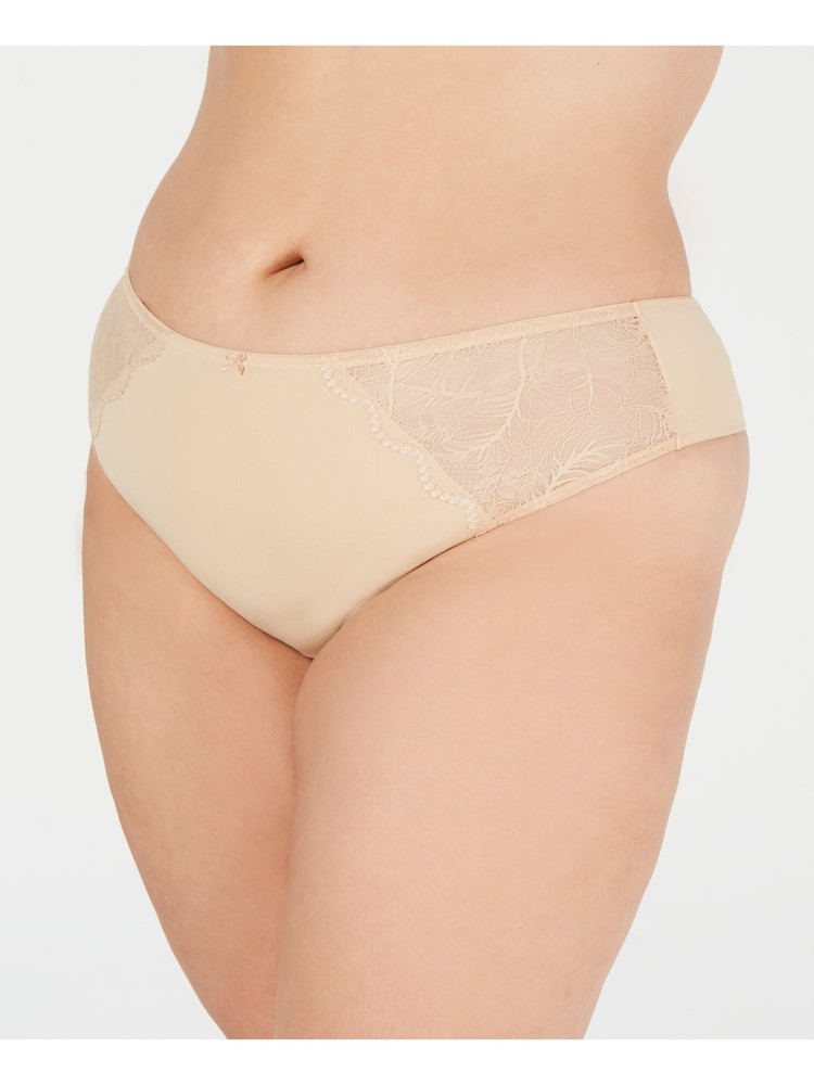 INC Intimates Beige Thong Underwear Plus 1X