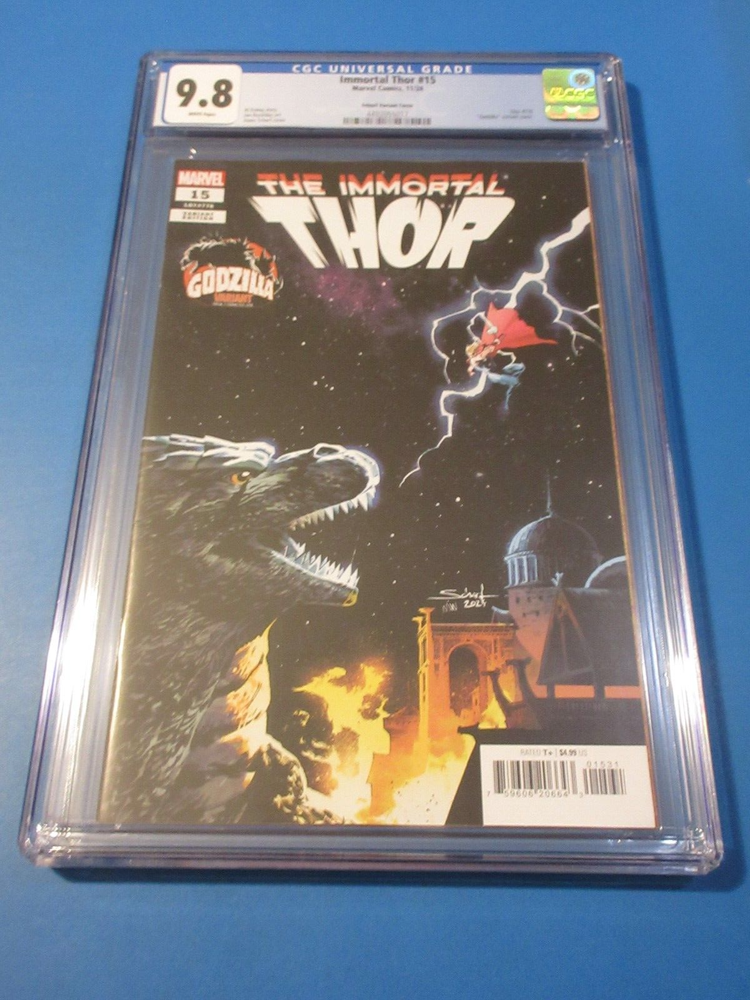 Immortal Thor #15 Godzilla Variant CGC 9.8 NM MT Stunning Rare Gem