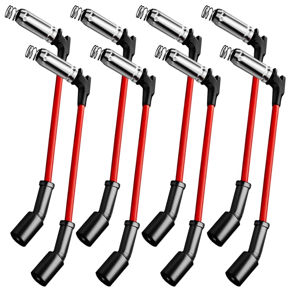 8 Cables De Bujias Alto Rendimiento Para Escalade Chevrolet Silverado Gmc Sierra