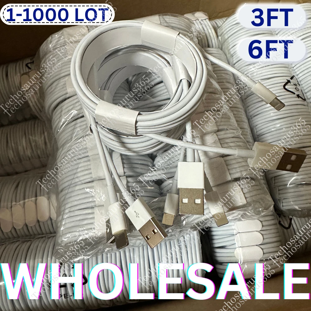 USB Charger Cable Cord For Apple iPhone 6 7 8 X XR 11 12 13 14 Pro Max Wholesale