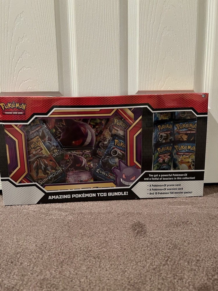 Pokémon TCG Bundle Box Gengar Promo Oversize Card 10 Booster Packs English
