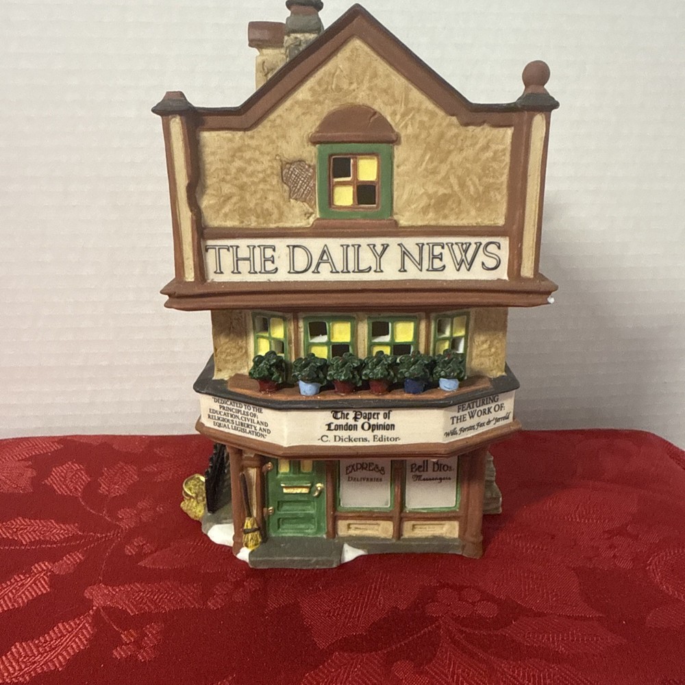 Dept 56 - Dickens Village - The Daily News #58513 - BRAND NEW  2 piece set