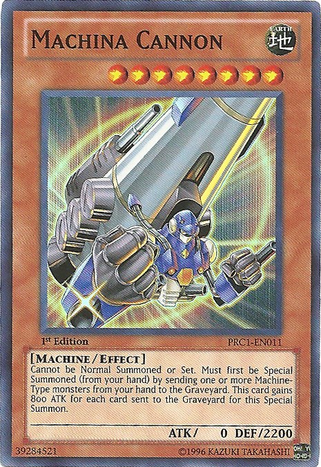 Machina Cannon PRC1-EN011 Super Rare 1st Edition Moderately Played Yugioh Card