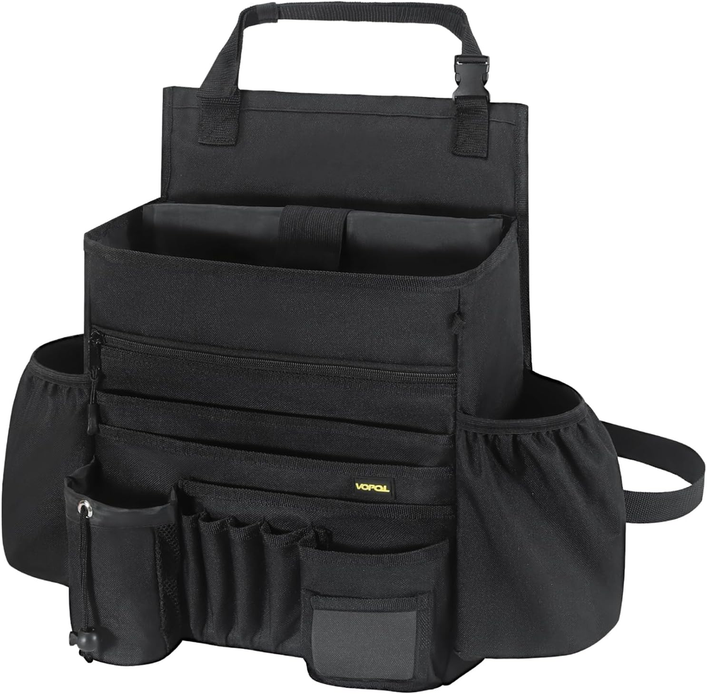 Car Seat Organizer- Multi-Compartment Passenger Seat Organizer Universal Fit Law