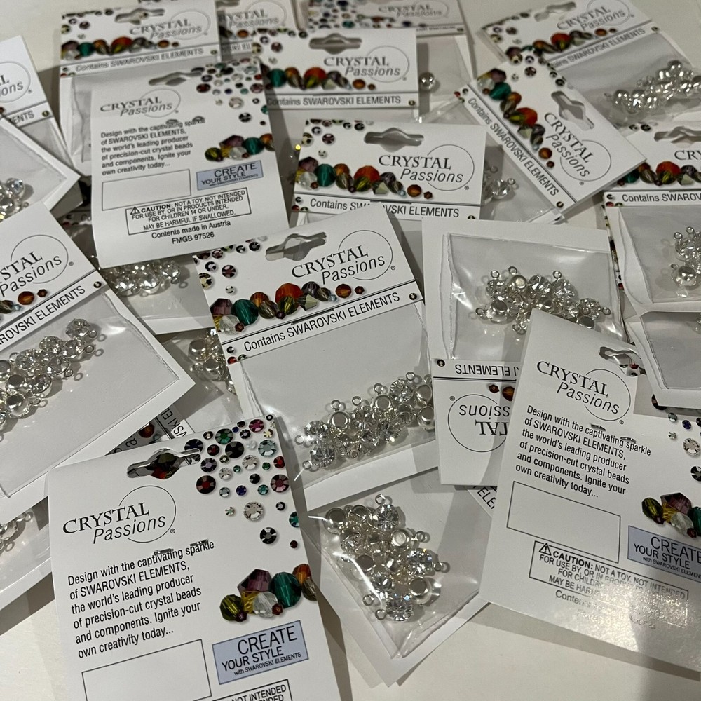 Clearance SALE! 5 Packs 60 Pcs Genuine Swarovski Elements Rhinestones Clear 6mm-image