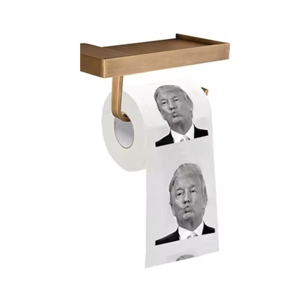 Funny Trump Face Toilet Paper Prank Gag Gift 1-3 Rolls