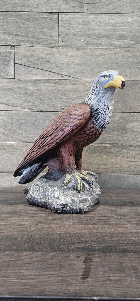 Vintage Large Solid Sculpted Wax American Bald Eagle Candle NEVER BURNED