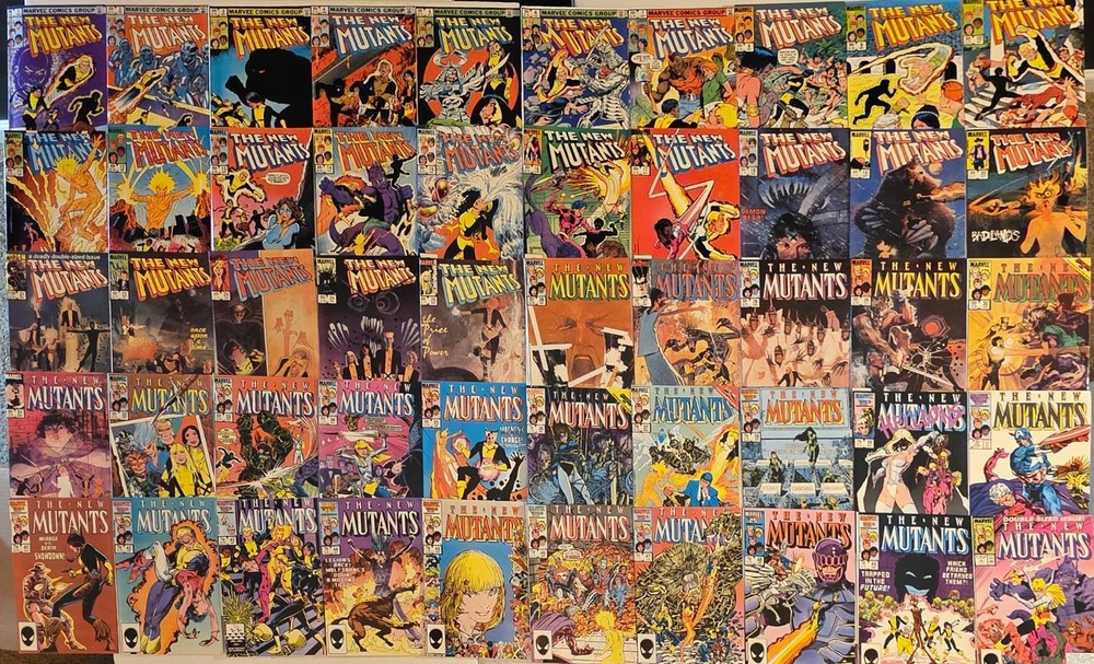 New Mutants Lot (102) #1-100 NM+VF+ Many 1st Apps &Keys Deadpool 1983 High Grade