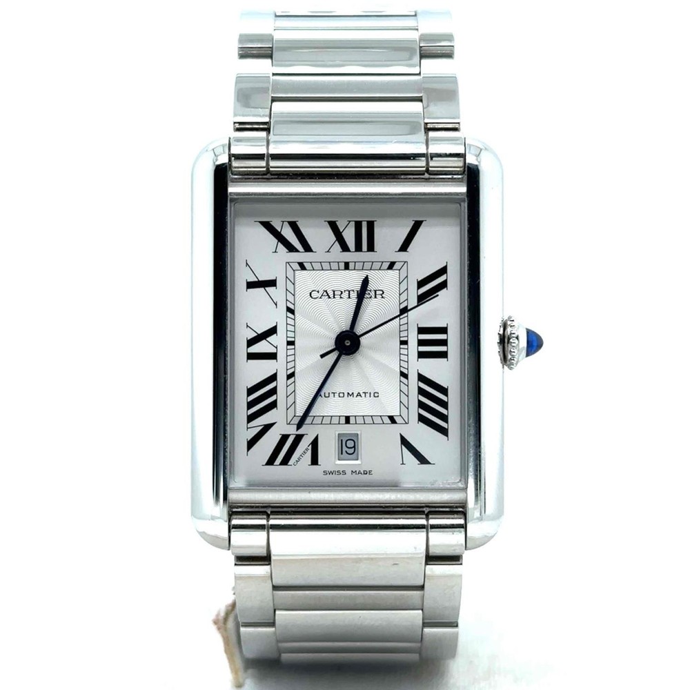 Cartier Tank Must XL Automatic Stainless Steel Mens Watch WSTA0053