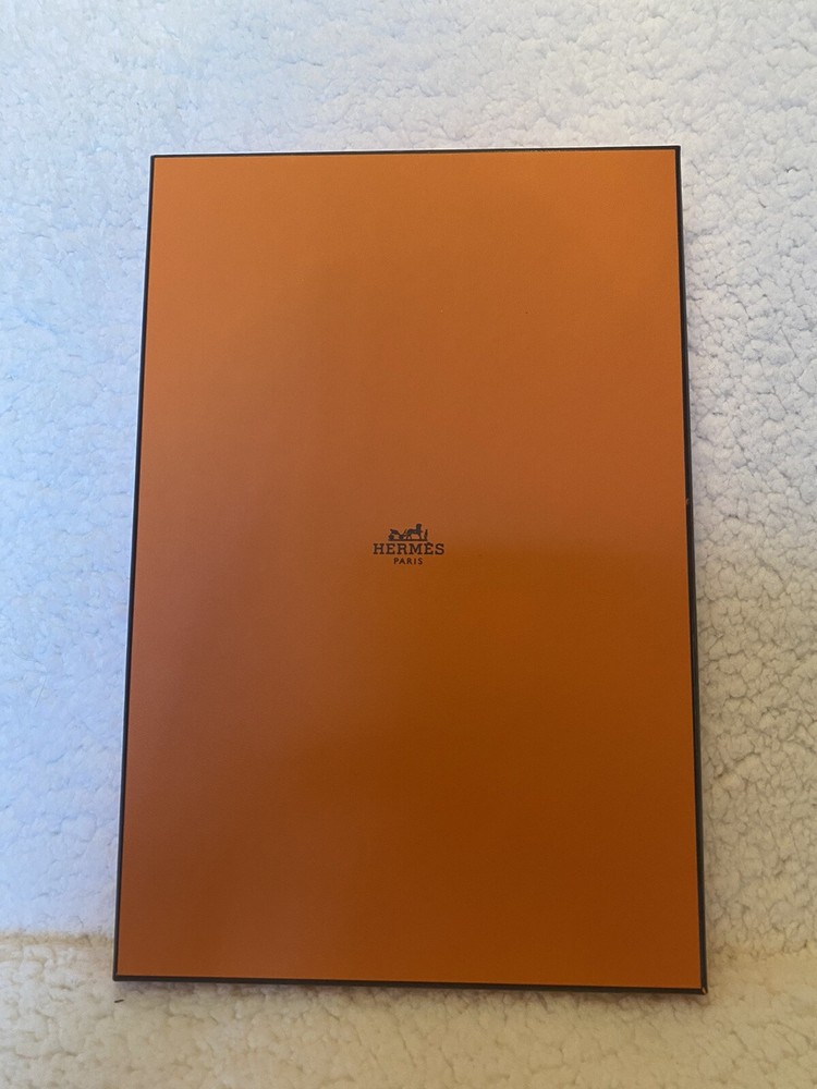 Hermes Paris Orange Gift Box 12x7.75x1 Inches Empty Packaging