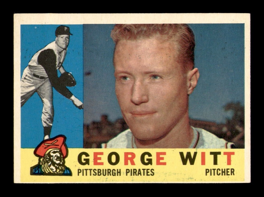 1960 Topps #298 George Witt NM Vintage Baseball Card OBGcards