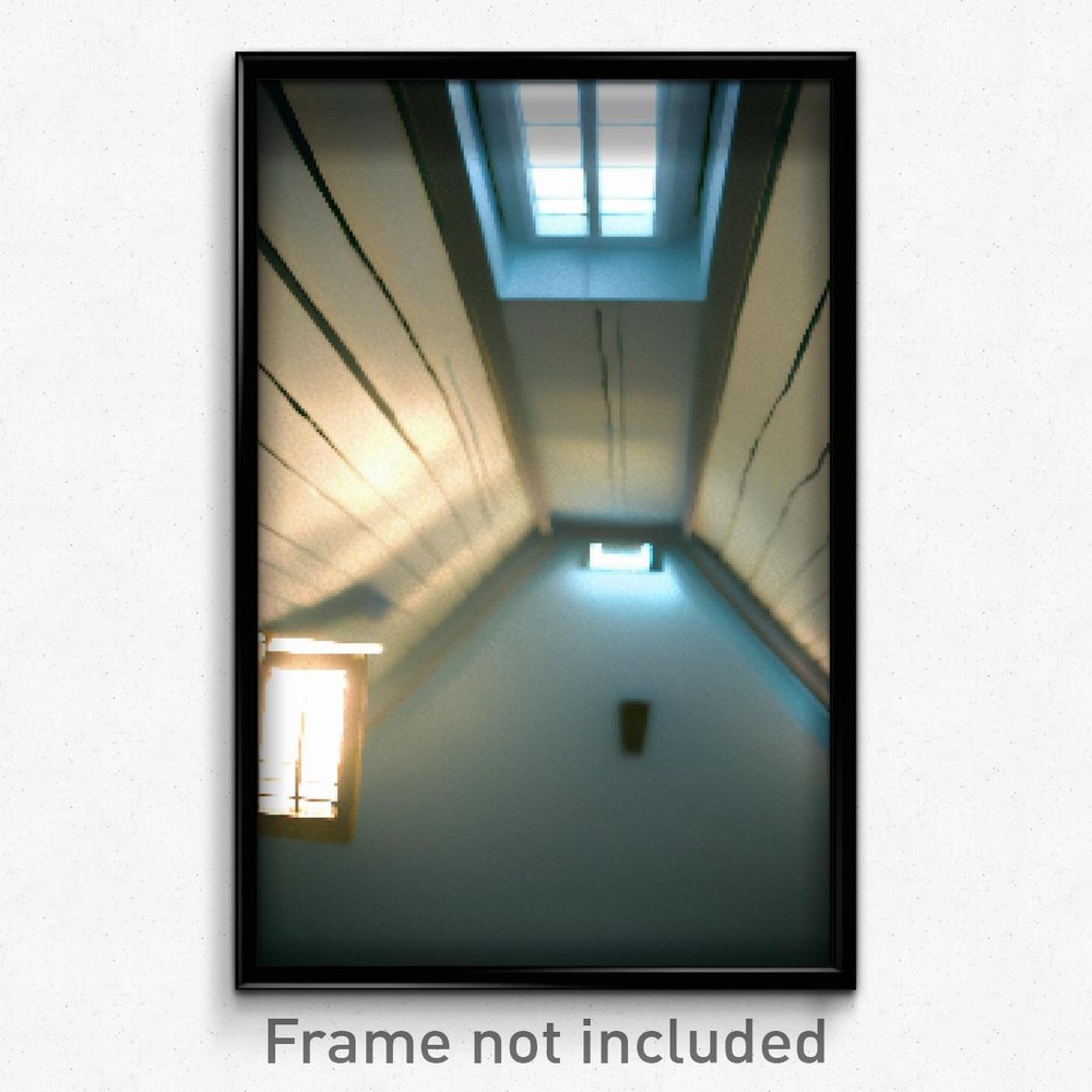8 Bit Psychedelic Pixel Art Poster - Subtle Attic Video Game Print