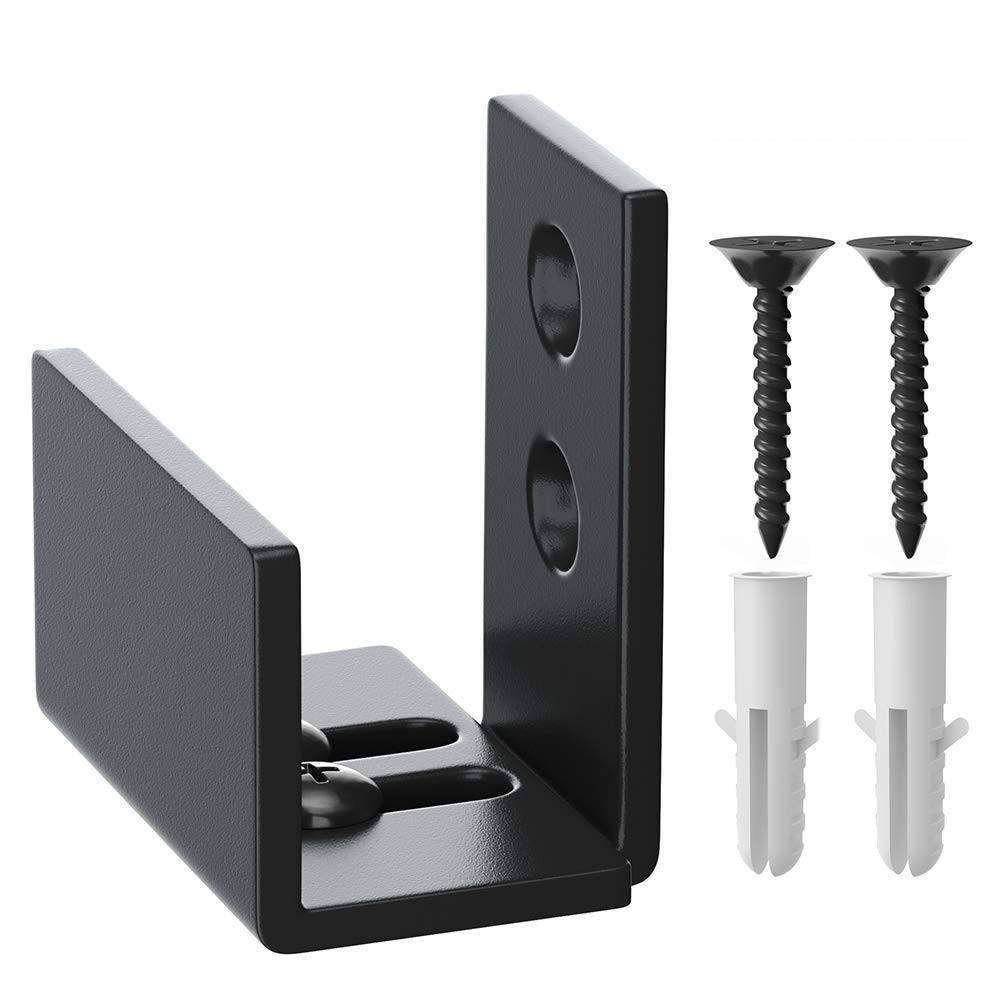 WINSOON Adjustable Floor Guide for Sliding Barn Door, Wall Mount Bottom Hardw...
