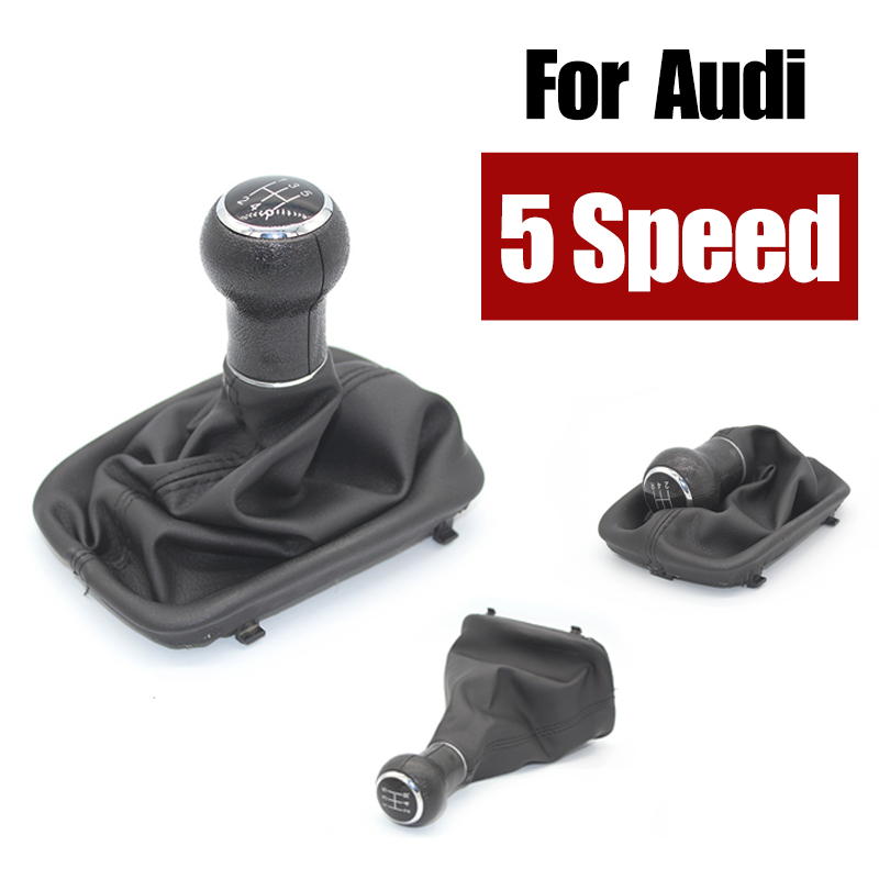 5 Speed Car Gear Shift Knob Gaiter Boot For Audi A6 C5 A4 B5 A8 D2 1998 - 2001