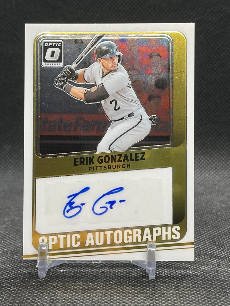 2021 Panini Donruss Optic - Optic Autographs Erik Gonzalez #OA-EG Holo Prizm (AU)