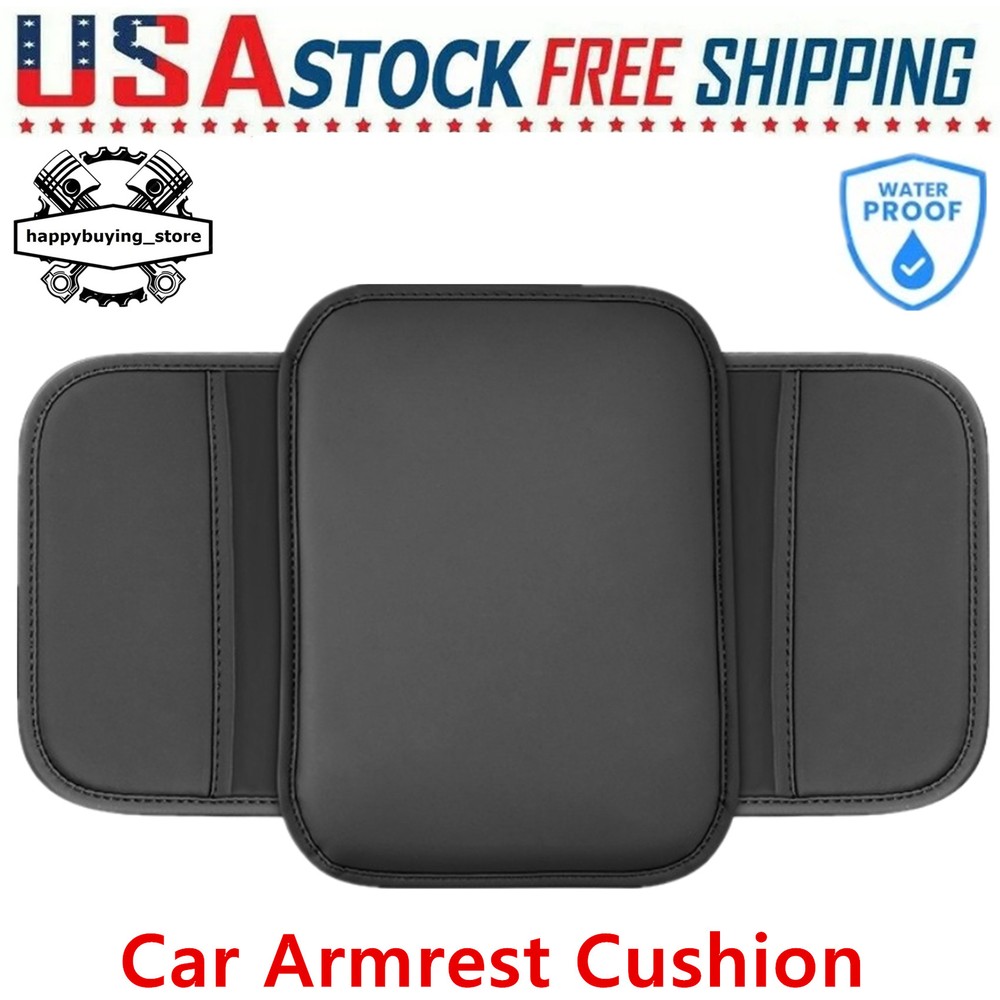 Seat Armrest Cushion Protector Storage Pad Leather FIT Car Interior Accessories