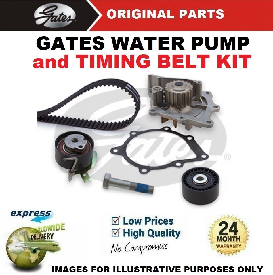GATES WATER PUMP & TIMING BELT KIT for CITROEN C6 2.2HDi 2006->