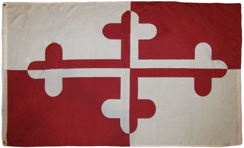 3x5 Maryland Historic Crossland Banner 3'x5' Rough Tex 100D Oxford Poly Flag