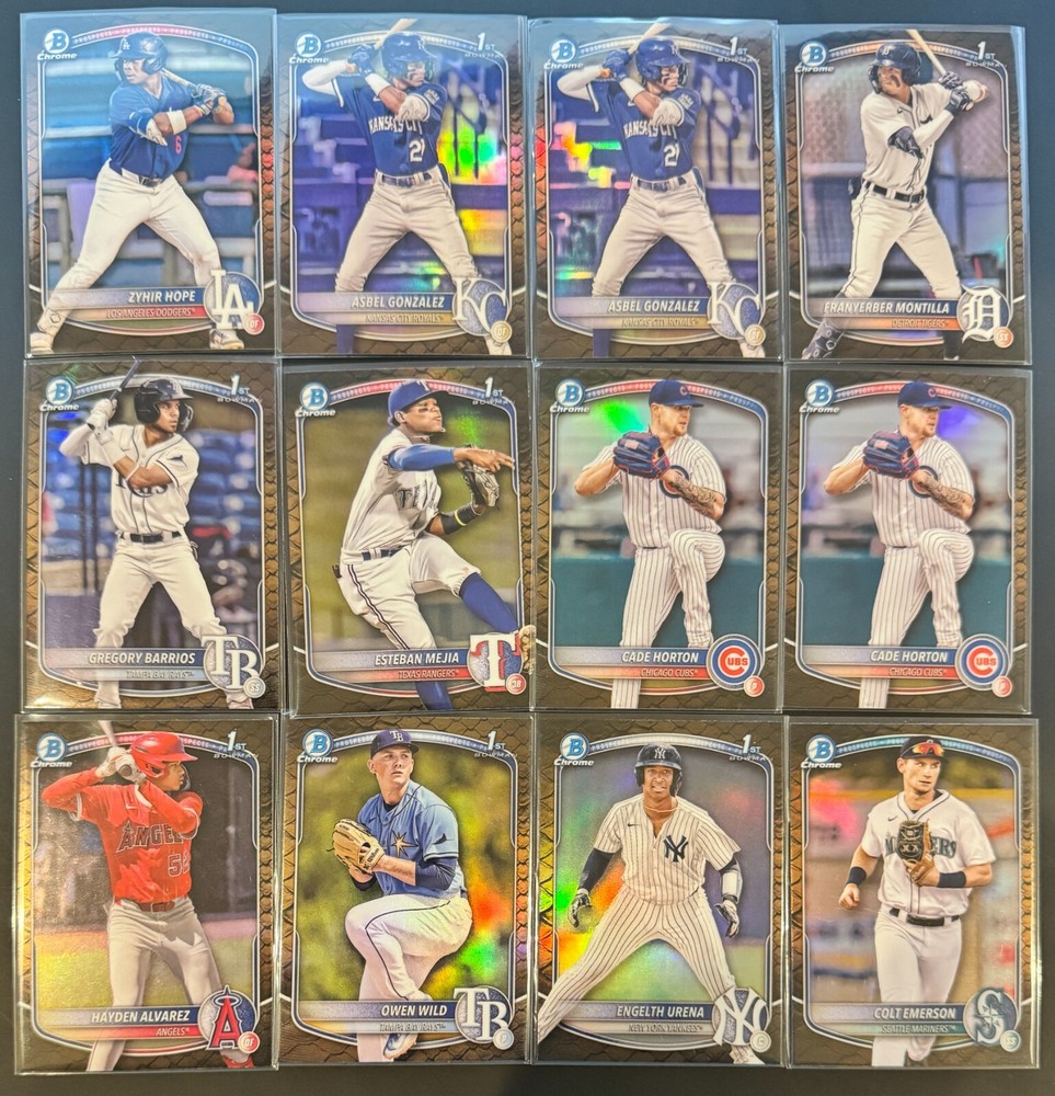 2025 Bowman Prospects Reptilian Refractor Baseball Card Pick Your Player Updated 8/5