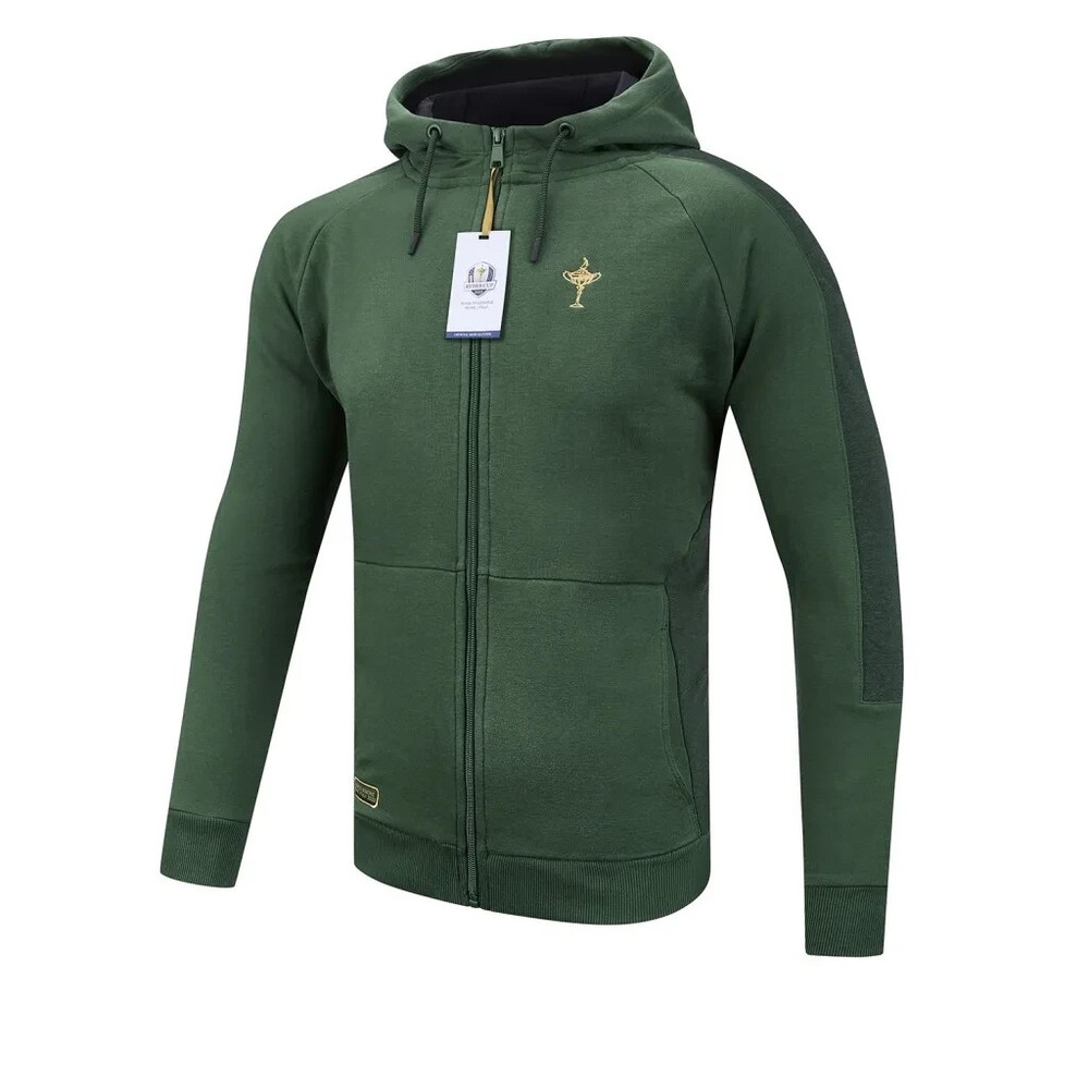 2023 Ryder Cup Trophy Full Zip Hoodie Marco Simone Green (Small)