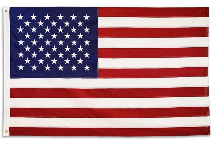 Durable 3x5ft Embroidered USA Flag - Heavy Duty American Flag