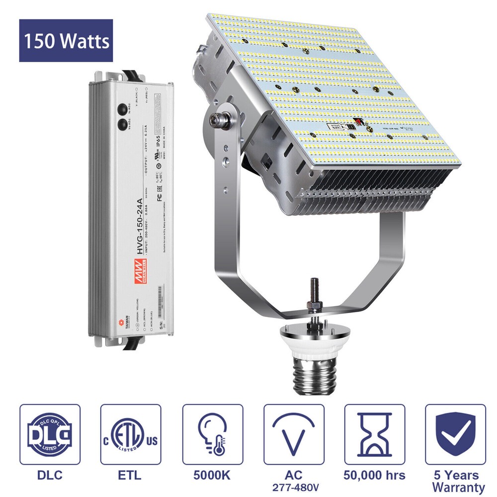 Upgrade to 150W LED Shoebox Retrofit Kit – Replaces 600W HID for Parking Lot and Street Lights at 480V