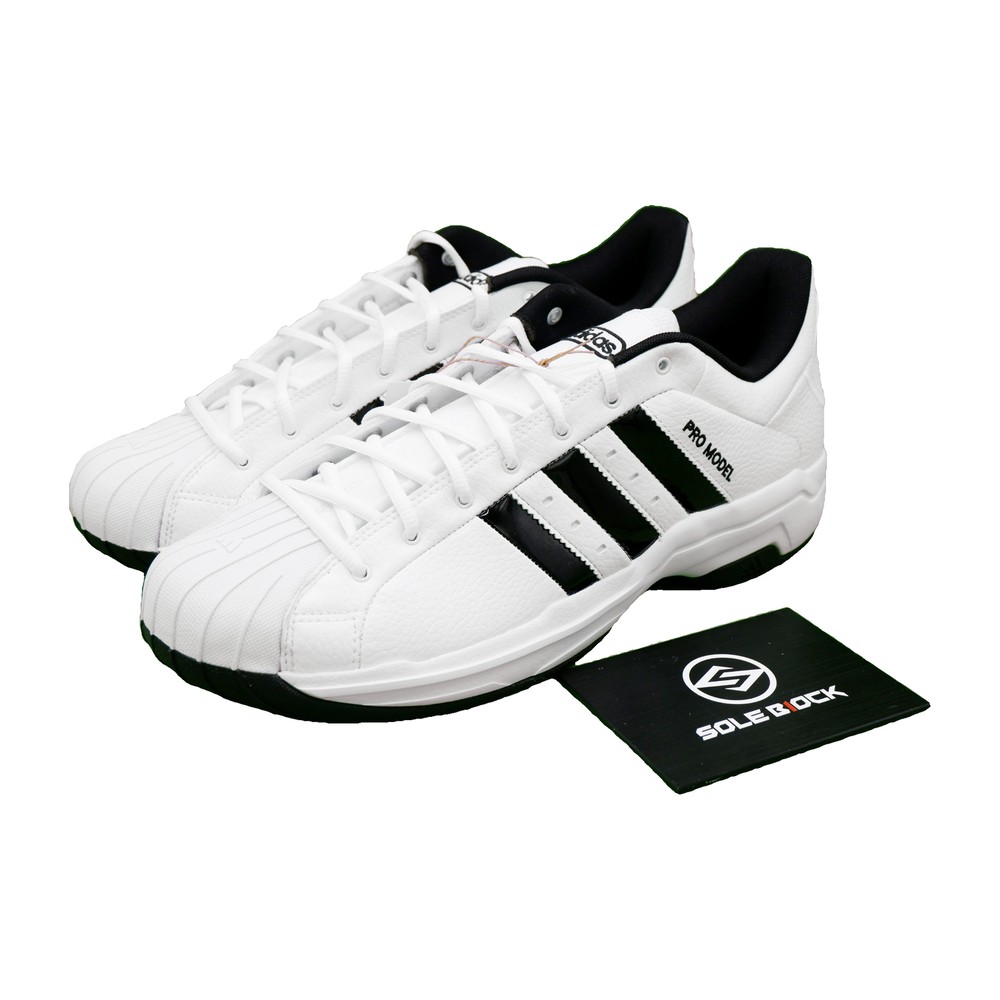 adidas Pro Model 2G Low White Black Men's FX4981