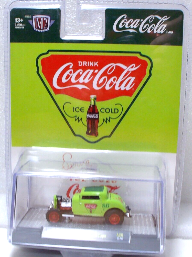M2 Machines Coca Cola 1932 Ford Three Window Coupe 1:64 Diecast