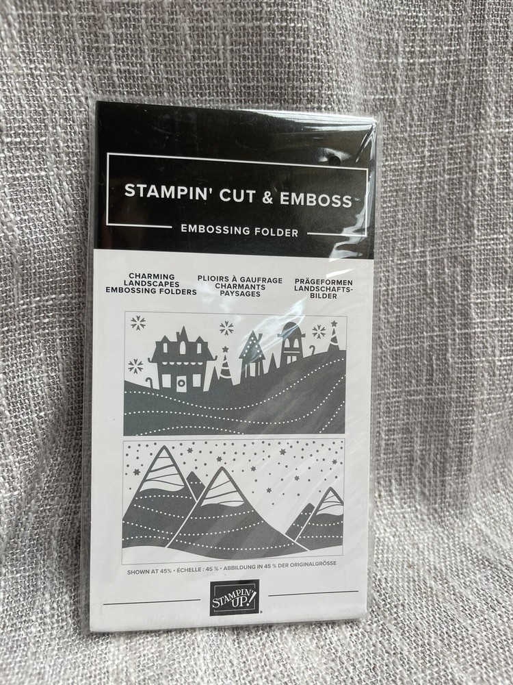 Stampin Up CHARMING LANDSCAPES Embossing Folder Set Of 2 Stampin’ Cut & Emboss