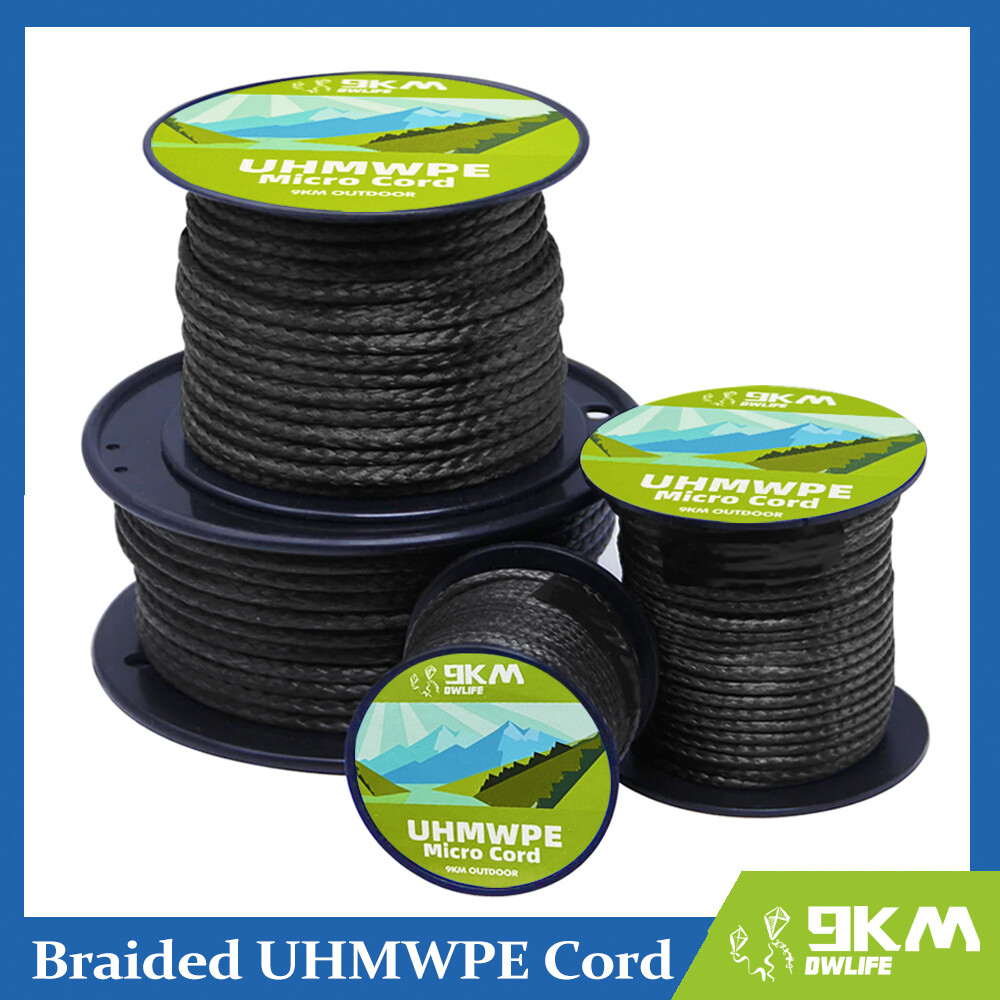 0.8mm~1.6mm Braided UHMWPE Cord Outdoor Repair Spliceable Rope for Spearfishing